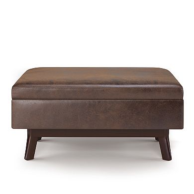 Simpli Home Owen Small Rectangular Storage Ottoman