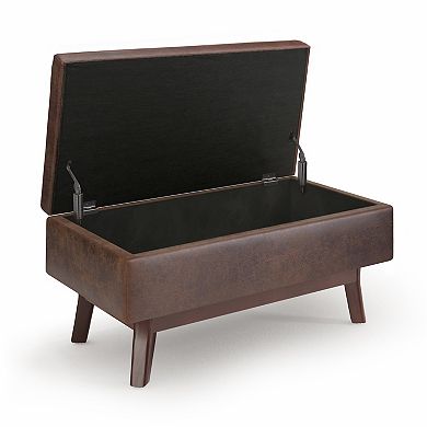 Simpli Home Owen Small Rectangular Storage Ottoman