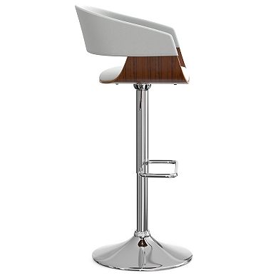 Simpli Home Lowell Adjustable Swivel Bar Stool