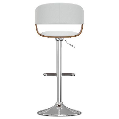 Simpli Home Lowell Adjustable Swivel Bar Stool