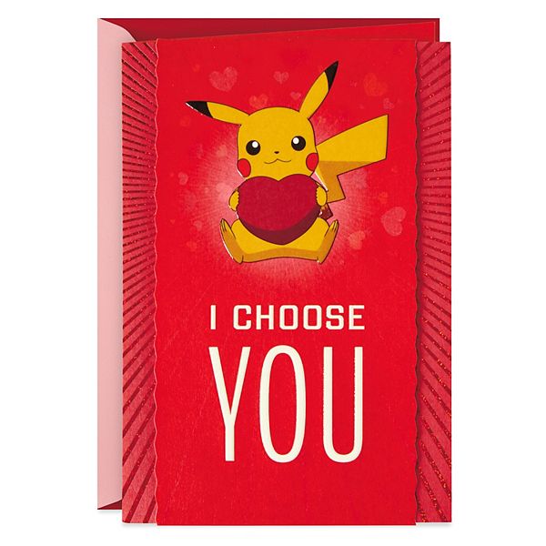 Hallmark Pokemon Pikachu I Choose You Greeting Card