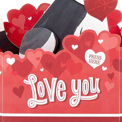 Hallmark Paper Wonder Pop-Up Dog Valentine's Day Card with Sound