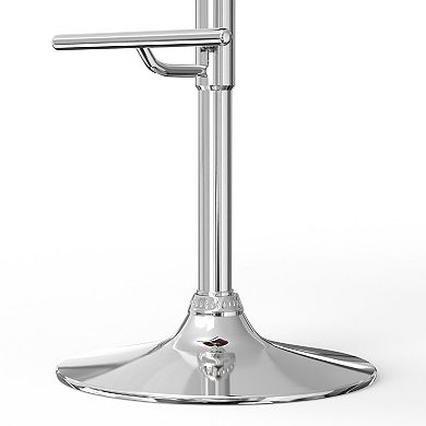 Simpli Home Sheldon Adjustable Swivel Bar Stool