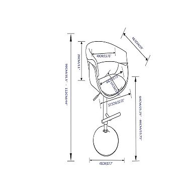 Simpli Home Sheldon Adjustable Swivel Bar Stool