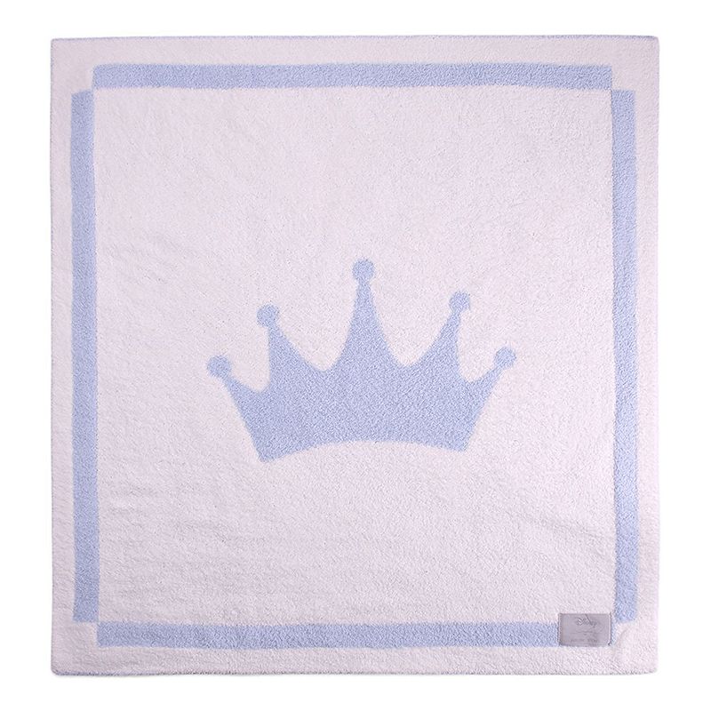 Disney Barefoot Dreams CozyChic Crown Blanket, Blue
