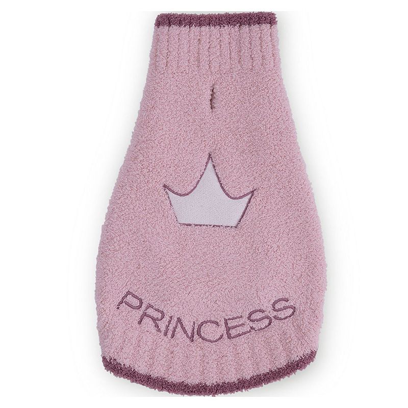 Disney Princess Tiara Barefoot Dreams CozyChic Pet Sweater, Size: XS, 