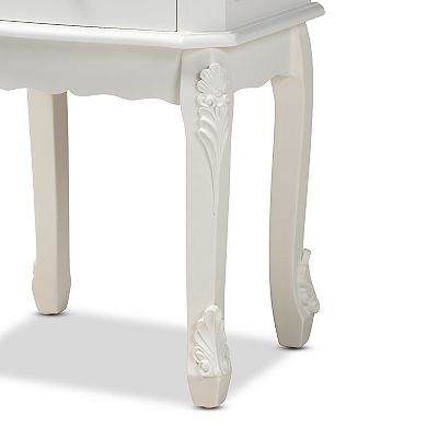 Baxton Studio Sophia White Nightstand