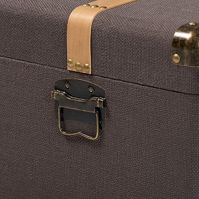 Baxton Studio Stephen Storage Trunk 2-piece Set