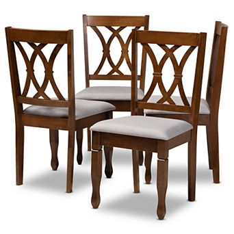 Baxton Studio Augustine Dining Chair 4 pc Set