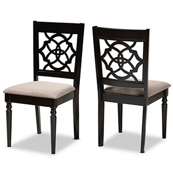 Baxton Studio Renaud Dining Chair 2 pc Set