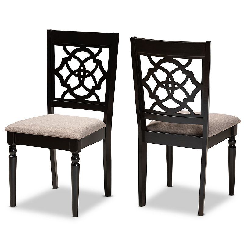 29020298 Baxton Studio Renaud Dining Chair 2-piece Set, Bei sku 29020298