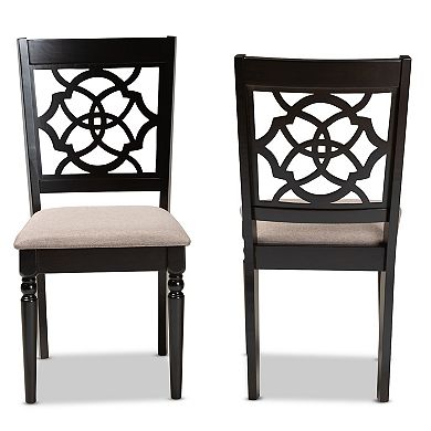 Baxton Studio Renaud Dining Chair 2-piece Set