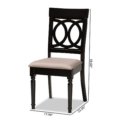 Baxton Studio Lucie Dining Chair 2-piece Set