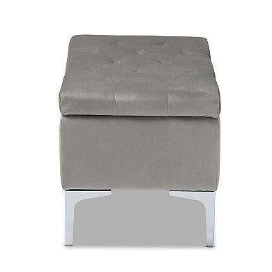 Baxton Studio Mabel Ottoman