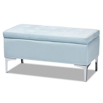 Baxton Studio Mabel Ottoman