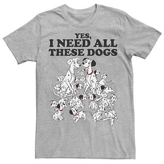 Disney's 101 Dalmatians Men's Yes I Need All These Dogs Tee