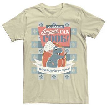 Men's Disney Pixar Ratatouille Remy Anyone Can Cook Poster Tee
