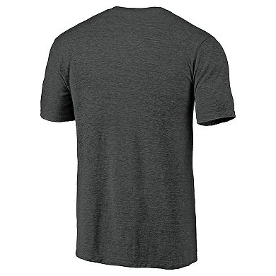 Men's Fanatics Branded Heathered Charcoal Texas Longhorns College Town Tri-Blend T-Shirt