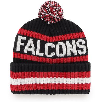 Men's '47 Black Atlanta Falcons Legacy Bering Cuffed Knit Hat with Pom