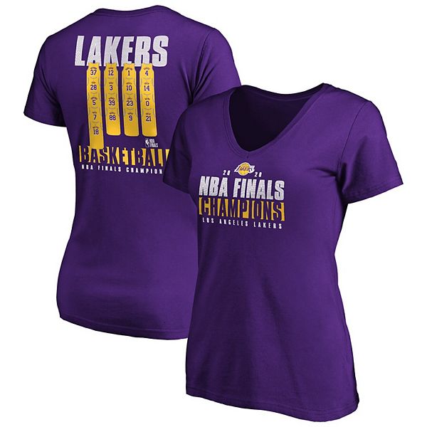 Purple MAN NBA Los Angeles Lakers Licensed Crew Neck Printed T