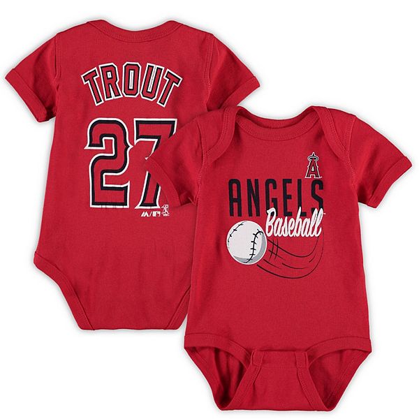 Mike Trout Kids Baby Romper Los Angeles A Baseball Mike 