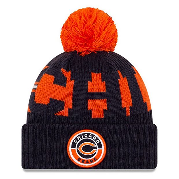 Chicago Bears Youth New Era Cuffed Pom Knit Hat