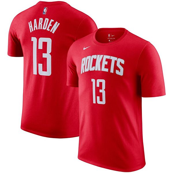 تقوية مناعة الاطفال Men's Houston Rockets 13 James Harden Red Backer Name & Number T-Shirt دفاية الايثانول