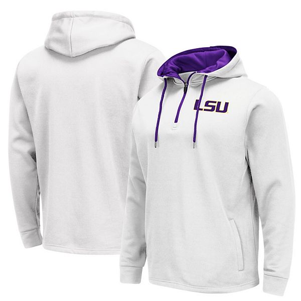 White 2024 lsu hoodie