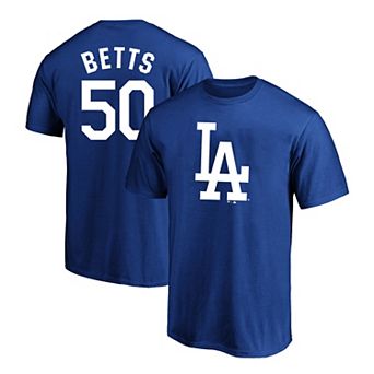 Men's Fanatics Mookie Betts Royal Los Angeles Dodgers Big & Tall Name & Number T-Shirt