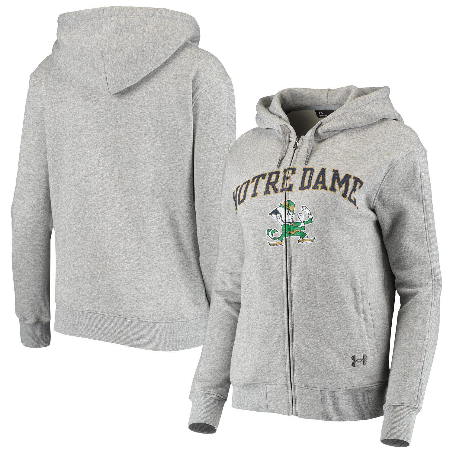 notre dame zip up hoodie