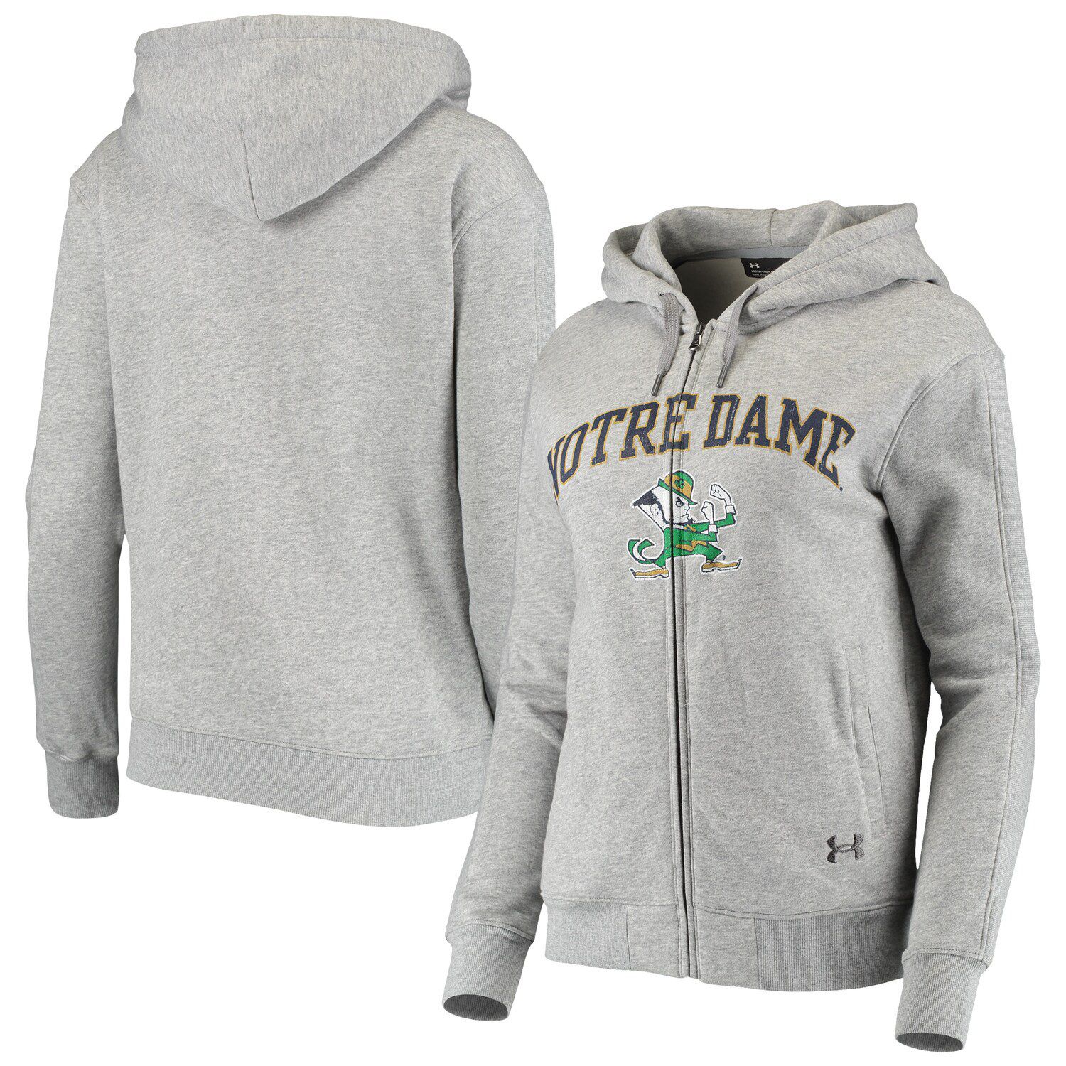 notre dame full zip hoodie