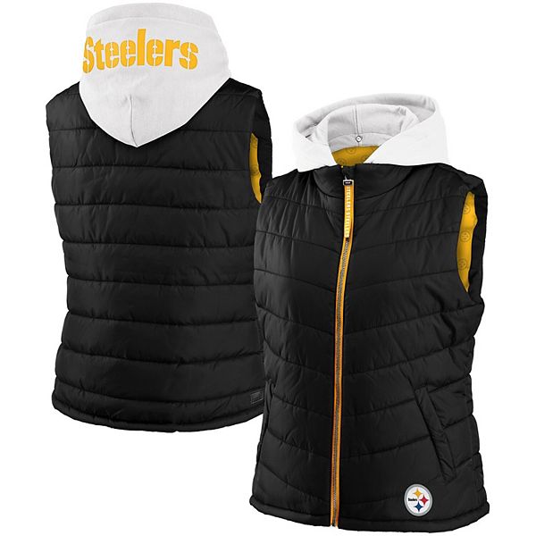 WEAR by Erin Andrews Women's Gray Pittsburgh Steelers Sherpa Full-Zip  Hoodie Jacket - Macy's
