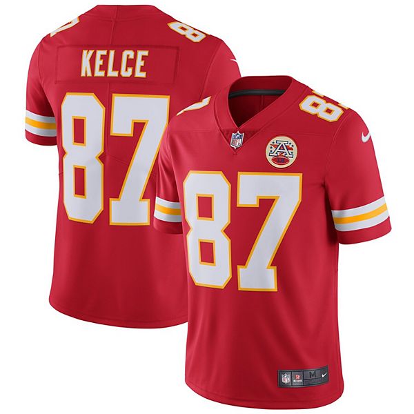 Men's Nike Travis Kelce Red Kansas City Chiefs Vapor Untouchable Limited Player Jersey