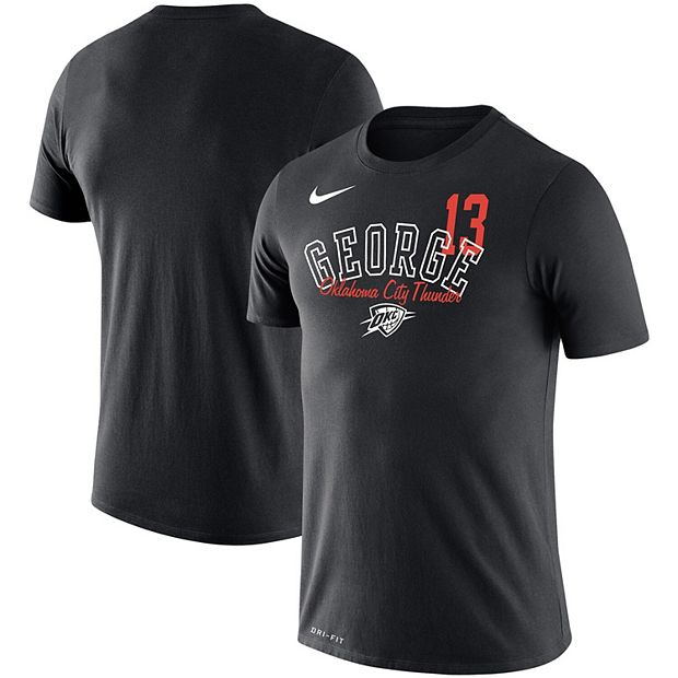 Men's Nike Paul George White Oklahoma City Thunder Player Performance  T-Shirt