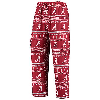 Men's Concepts Sport Crimson Alabama Crimson Tide Ugly Sweater Knit Long Sleeve Top and Pant Set