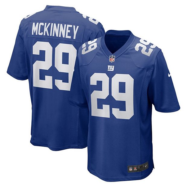 Men's Nike Xavier McKinney Blue New York Giants Game Jersey