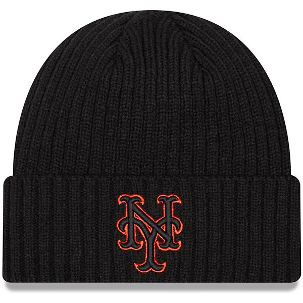Afgrond barrière straf Men's New Era Black New York Mets Team Pop Core Classic Cuffed Knit Hat
