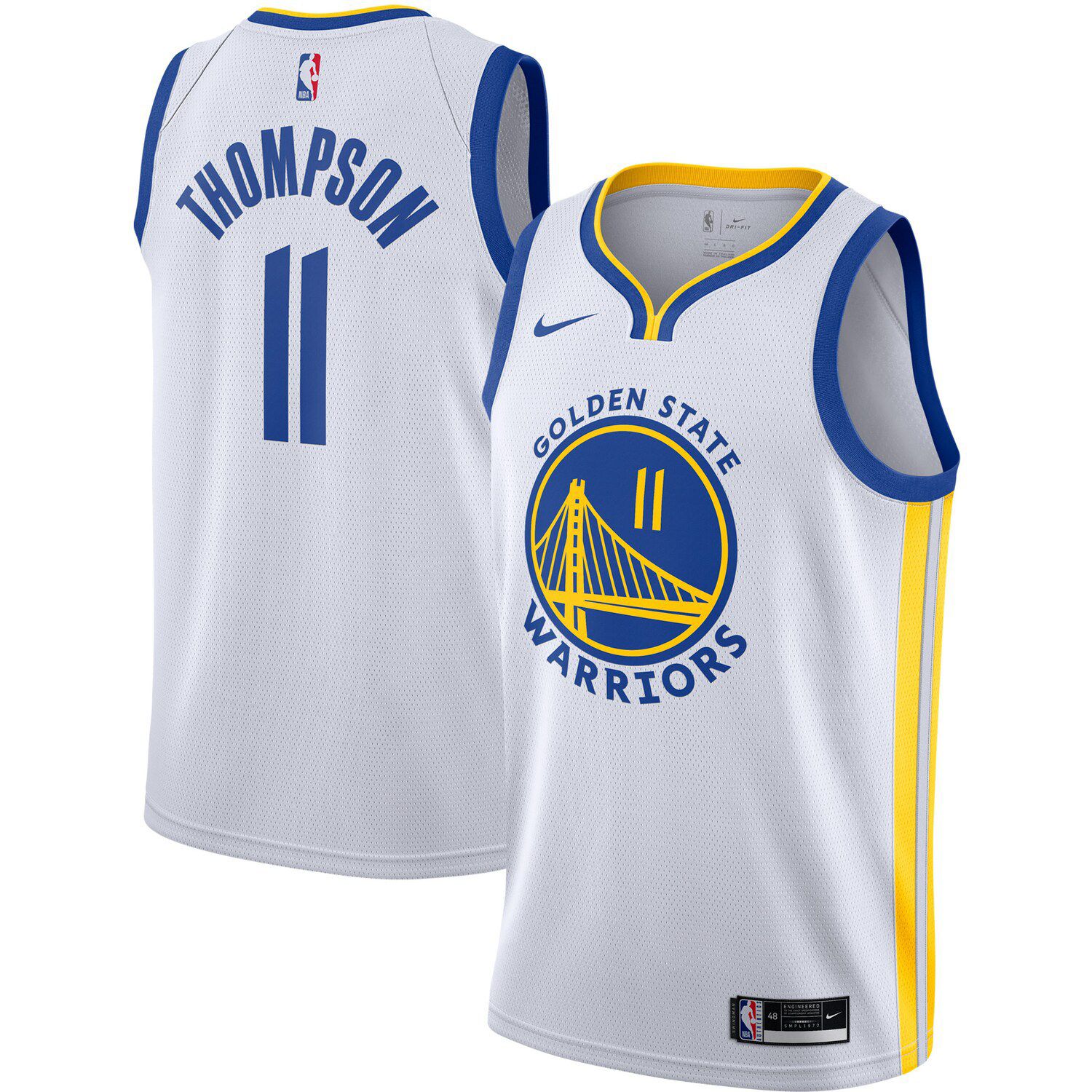 golden state warriors white and gold jacket