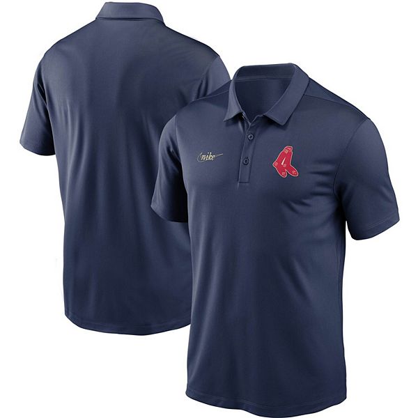 Nike Men's Atlanta Braves Navy Logo Franchise Polo T-Shirt