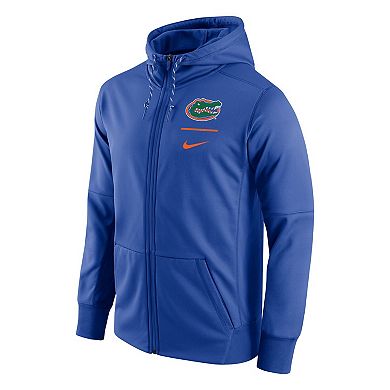 Men's Nike Royal Florida Gators Logo Stack Performance Full-Zip Hoodie