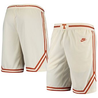 Men's Nike Cream Texas Longhorns Retro Replica Performance Basketball Shorts