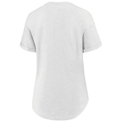 Women's Fanatics White Wisconsin Badgers True Classics Home State T-Shirt