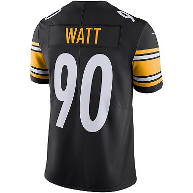 Men's Nike T.J. Watt Black Pittsburgh Steelers Vapor Untouchable ...