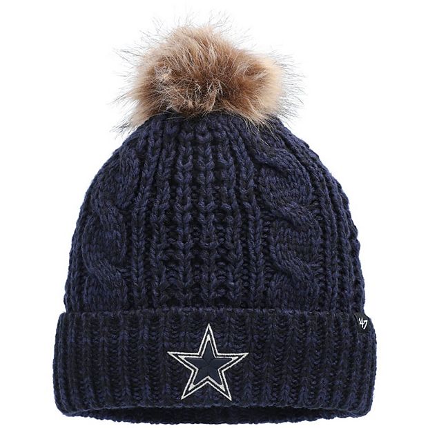 Women's '47 Navy Dallas Cowboys Meeko Cuffed Knit Hat with Pom