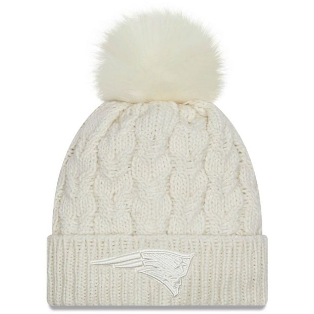 New England Patriots 2023 Cold Weather Knit Hat, White, NFL by New Era