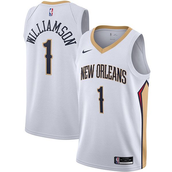 Men's Nike Zion Williamson White New Orleans Pelicans 2020/21 Swingman  Jersey - Association Edition