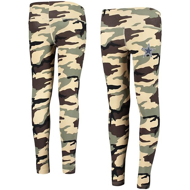 Girls Youth Camo Dallas Cowboys Left Right Left Leggings