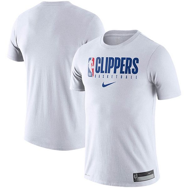 Men's Nike White LA Clippers Essential Practice Performance T-Shirt