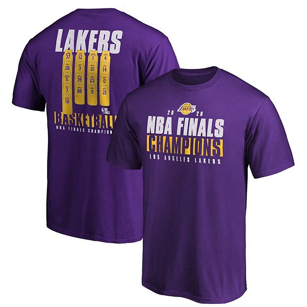Women's Fanatics Branded Purple Los Angeles Lakers 2020 NBA Finals  Champions Ready To Play V-Neck T-Shirt