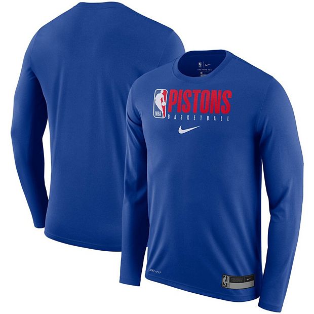Nike, Shirts & Tops, Nike Nba Detroit Pistons Basketball Hoodie Blue
